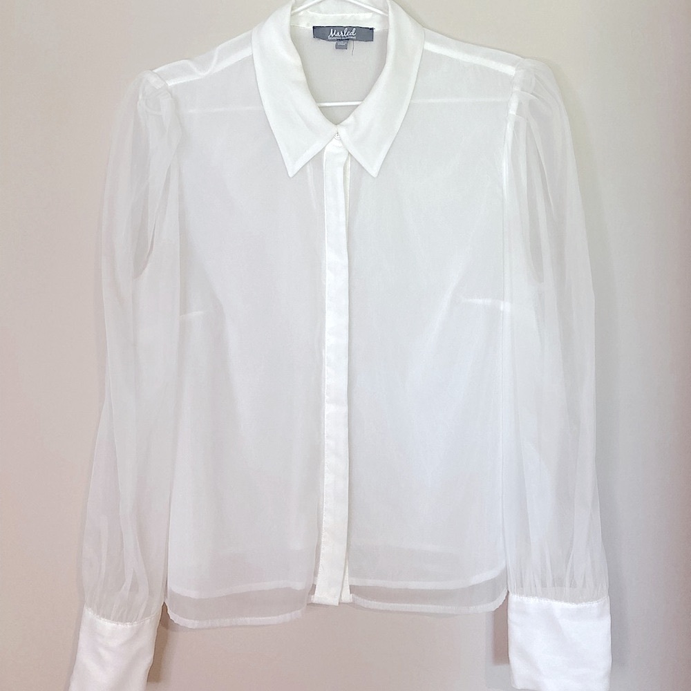 White Sheer Blouse
